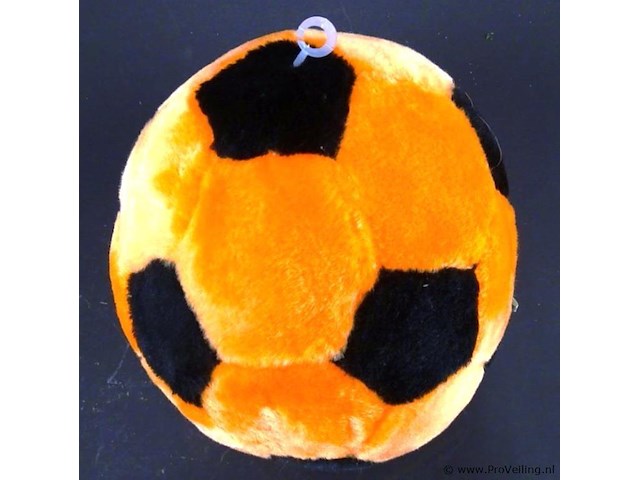 Pluchen oranje bal - afbeelding 2 van  3