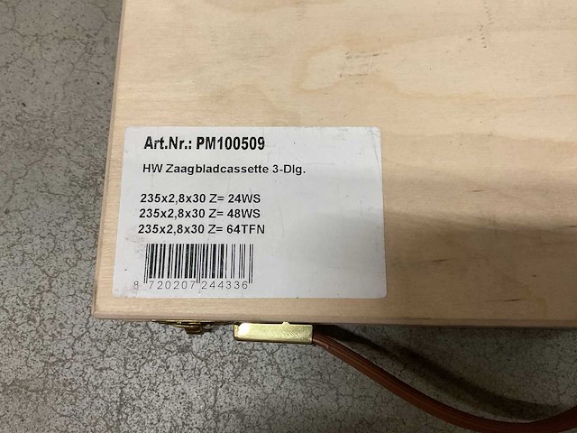 Pm hw 235mm 100509 set á 3 stuks zaagbladen - afbeelding 3 van  3
