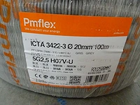 Pmflex - icta 3422-3 - 5g2,5 h07v-u - voorbedrade flexbuis 100 mtr - afbeelding 2 van  2