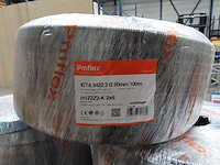 Pmflex - icta 3422 3 ø 20mm - h1z2z2-k 2x6 - rol voorbedrade flexbuis 100m (4x) - afbeelding 1 van  1
