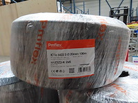 Pmflex - icta 3422 3 ø 20mm - h1z2z2-k 2x6 - rol voorbedrade flexbuis 100m - afbeelding 1 van  1