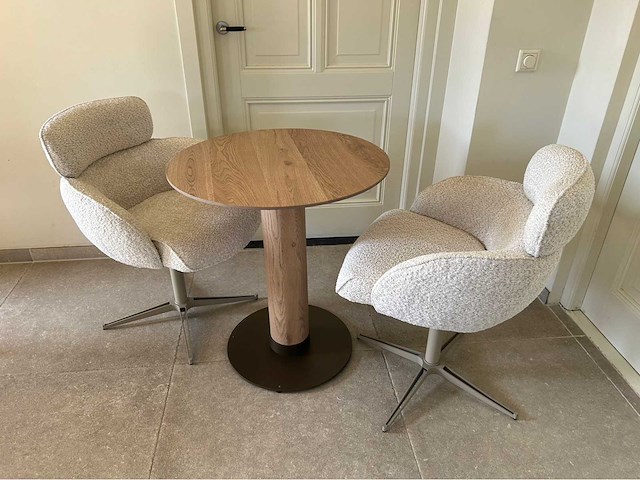 Pmp furniture eetkamerstoel diana beige (4x) - afbeelding 1 van  9