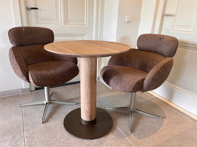 Pmp furniture eetkamerstoel diana chocolate (4x) - afbeelding 1 van  9