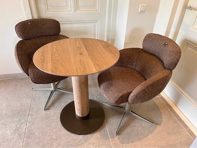 Pmp furniture eetkamerstoel diana chocolate (4x) - afbeelding 2 van  9