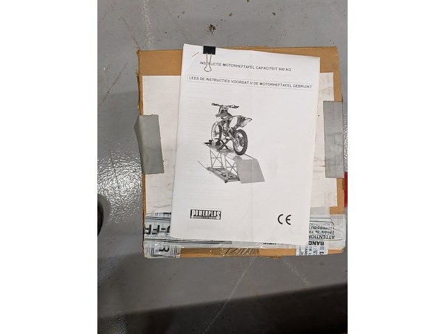 Pneumatische motor heftafel powerplus, max 500 kilo - afbeelding 5 van  15