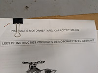 Pneumatische motor heftafel powerplus, max 500 kilo - afbeelding 6 van  15