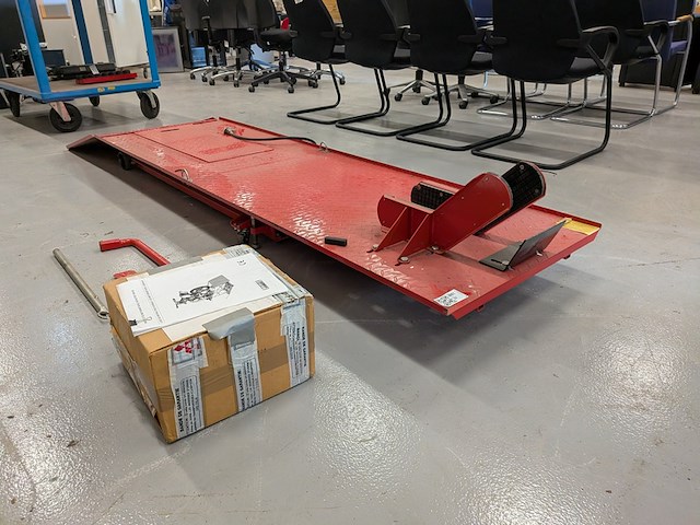 Pneumatische motor heftafel powerplus, max 500 kilo - afbeelding 9 van  15