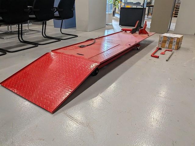 Pneumatische motor heftafel powerplus, max 500 kilo - afbeelding 10 van  15