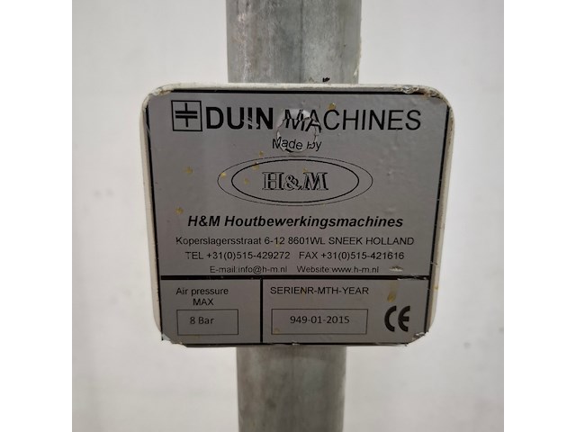 Pneumatische opsluitbank h&m, bouwjaar 2015 - afbeelding 2 van  10