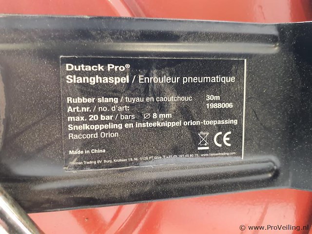 Pneumatische slangenhaspel - afbeelding 3 van  4
