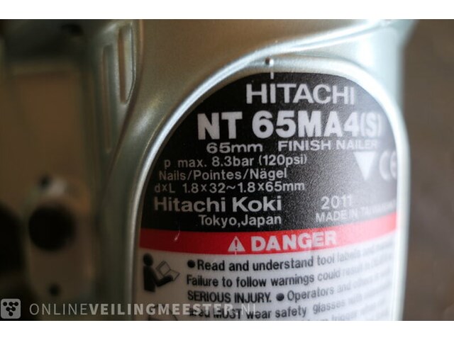 Pneumatische tacker hitachi, nt65ma4(s) - afbeelding 4 van  9