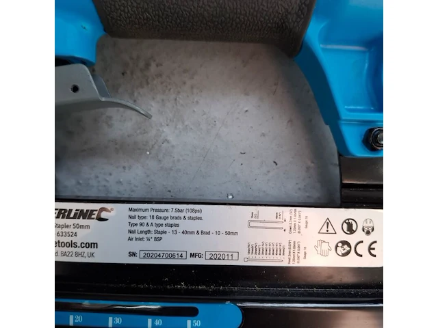Pneumatische tacker silverline, bouwjaar 2020 - afbeelding 3 van  5