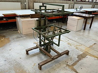 Pneumatische textiel opspanpers