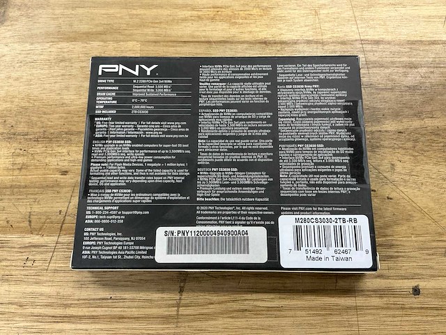 Pny xlr8 cs3030 ssd 2tb m.2 nvme solid state drive - afbeelding 3 van  3