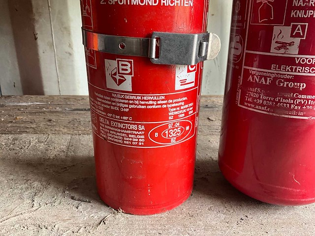 Poeder 2 kg brandblusser (2x) - afbeelding 4 van  5