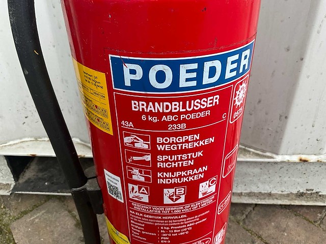 Poeder 6kg brandblusser - afbeelding 2 van  4