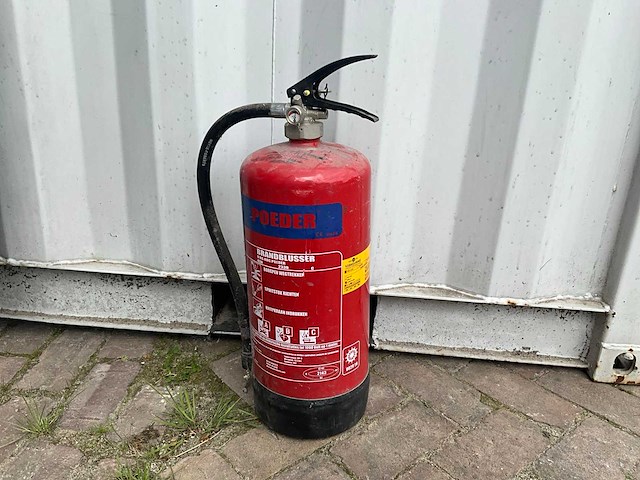 Poeder 9kg brandblusser - afbeelding 1 van  5
