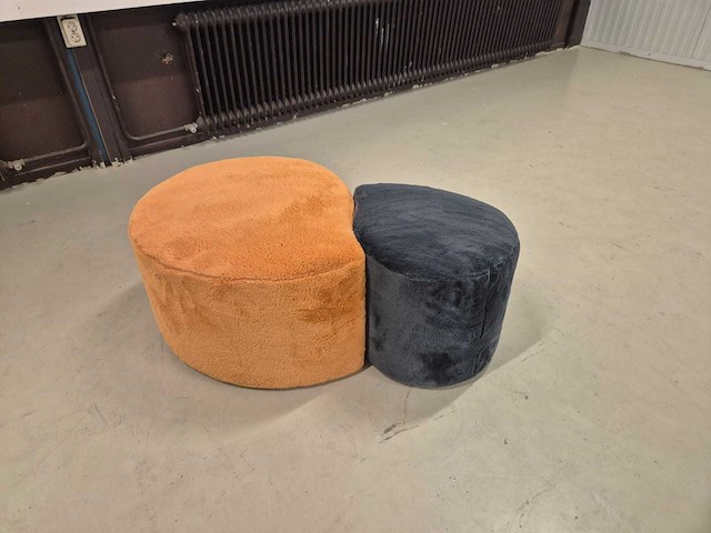 Poef - lily - hocker - pouf (2x) - afbeelding 4 van  4