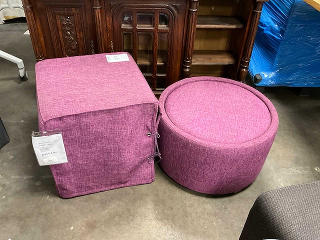 Poef (2x) - afbeelding 1 van  5