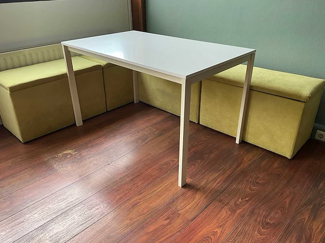 Poef (4x) met tafel - afbeelding 3 van  6