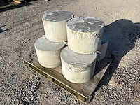 Poef beton - grijs - 45 x 30 cm (6x) - afbeelding 1 van  3