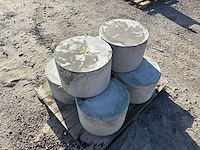 Poef beton - grijs - 45 x 30 cm (6x) - afbeelding 3 van  3