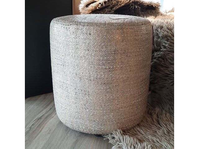 Poef claudi, sandrina, goud - afbeelding 1 van  5