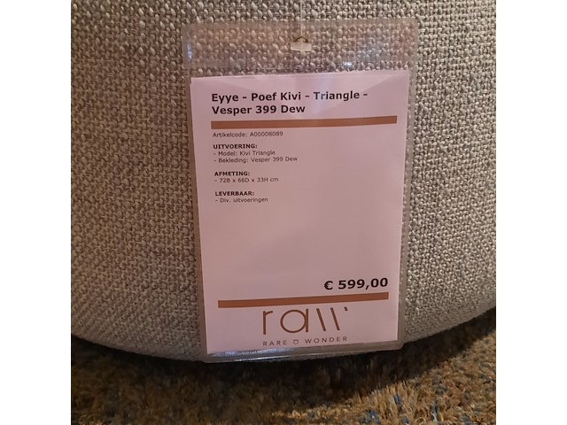 Poef eyye, kivi triangle - afbeelding 2 van  5