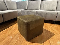 Poef / hocker sitdesign, olive groen