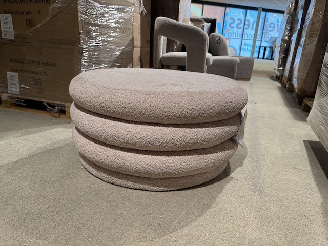 Poef, home bound by ky, feline, boucé lila - afbeelding 1 van  6