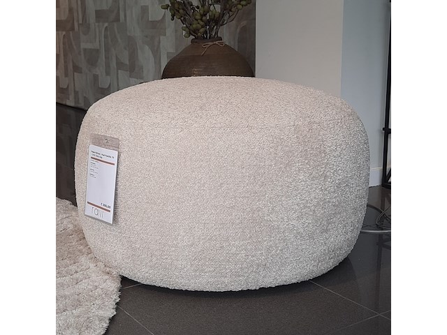 Poef passepartout, pastille, beige - afbeelding 1 van  3
