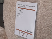 Poef passepartout, pastille, beige - afbeelding 2 van  3