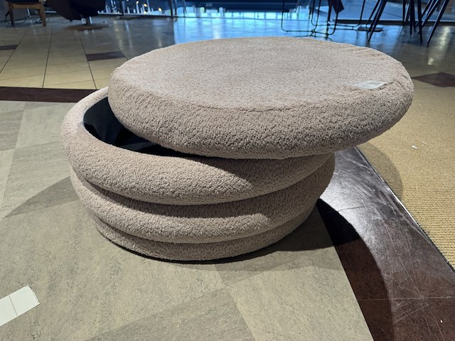 Poef, roze - afbeelding 1 van  3