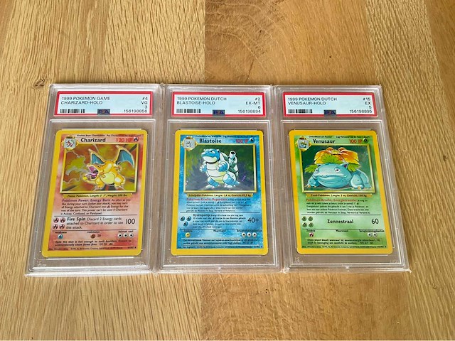 Pokemon - 1 graded card’s - charizard - blastoise - venusaur - psa 6 - wotc - afbeelding 2 van  7