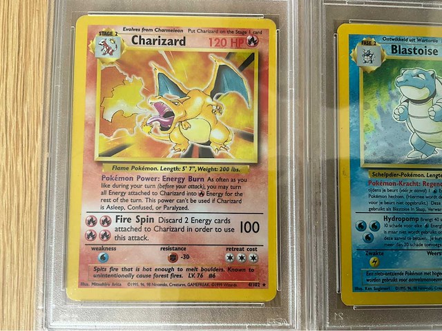Pokemon - 1 graded card’s - charizard - blastoise - venusaur - psa 6 - wotc - afbeelding 3 van  7