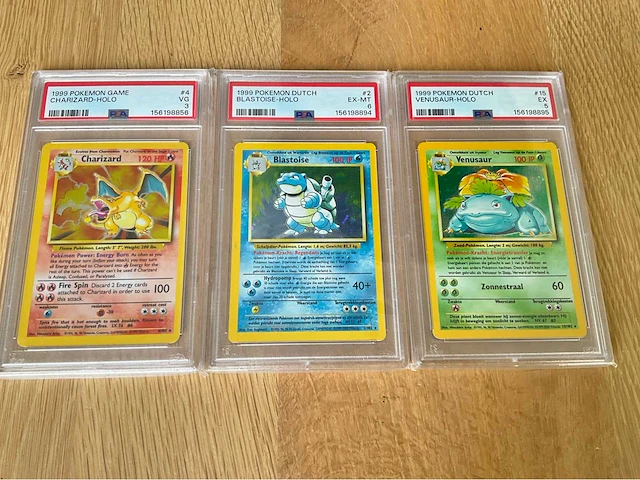 Pokemon - 1 graded card’s - charizard - blastoise - venusaur - psa 6 - wotc - afbeelding 1 van  9