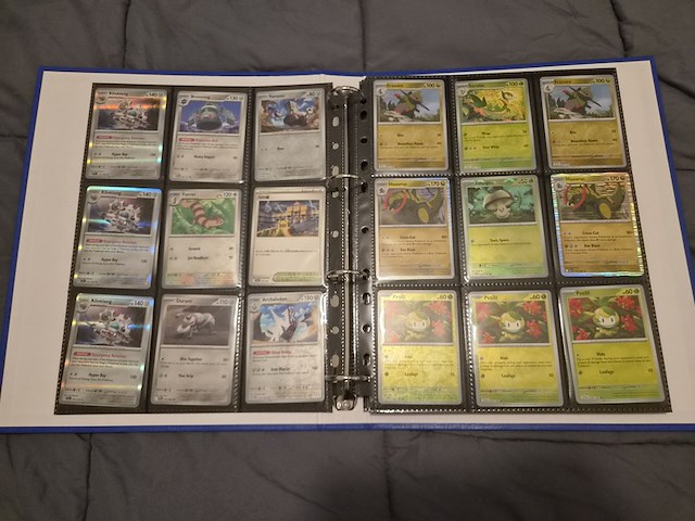 Pokémon collectie met 3 insteekmappen, opbergdoos en losse kaarten (incl. vintage, rares en veel holo kaarten) - afbeelding 40 van  54