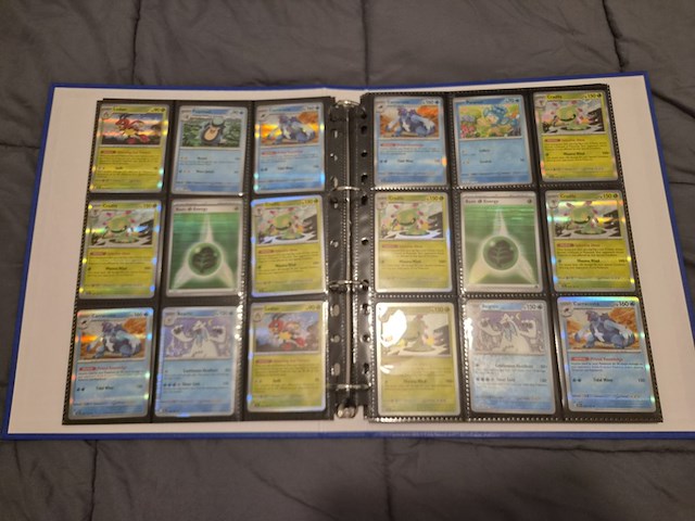 Pokémon collectie met 3 insteekmappen, opbergdoos en losse kaarten (incl. vintage, rares en veel holo kaarten) - afbeelding 41 van  54