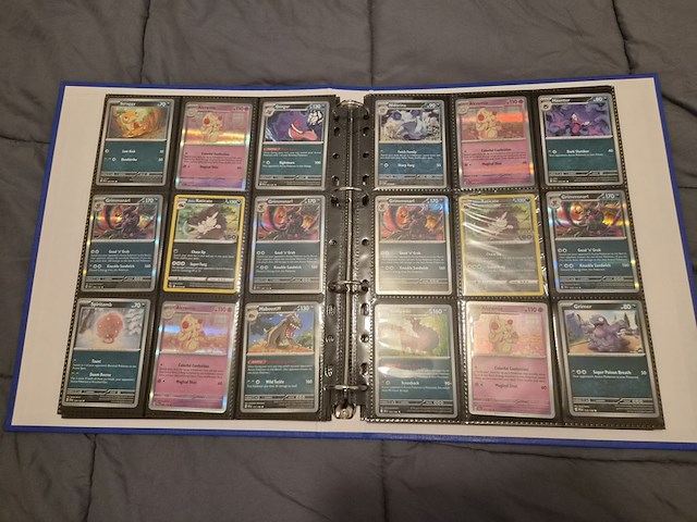 Pokémon collectie met 3 insteekmappen, opbergdoos en losse kaarten (incl. vintage, rares en veel holo kaarten) - afbeelding 43 van  54