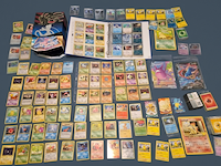Pokémon kaarten, vele vintage kaarten en gevulde verzamelmap - afbeelding 1 van  27