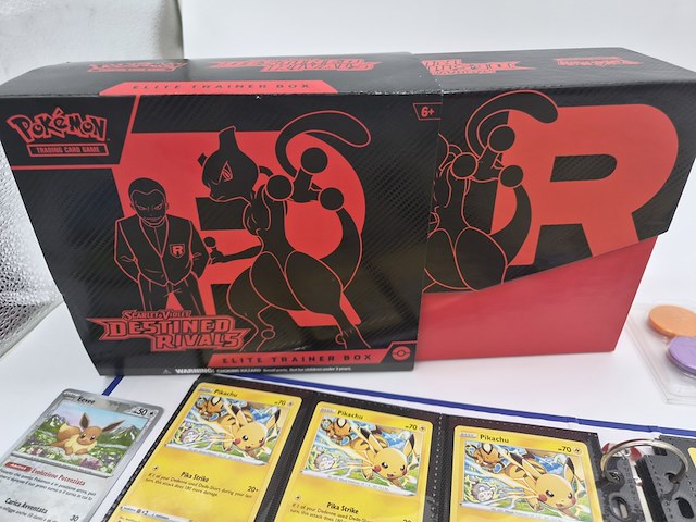 Pokémon kaartencollectie met elite trainer box, vintage/rares/holo en verzamelmap - afbeelding 26 van  26