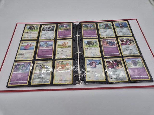 Pokémon kaartenverzameling met map, zeldzame kaarten, losse kaarten, vintage en poké ball-opbergdoos - afbeelding 5 van  18