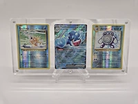 Pokémonkaarten – magikarp, palafin ex & poliwhirl – inclusief magnetische display en standaard
