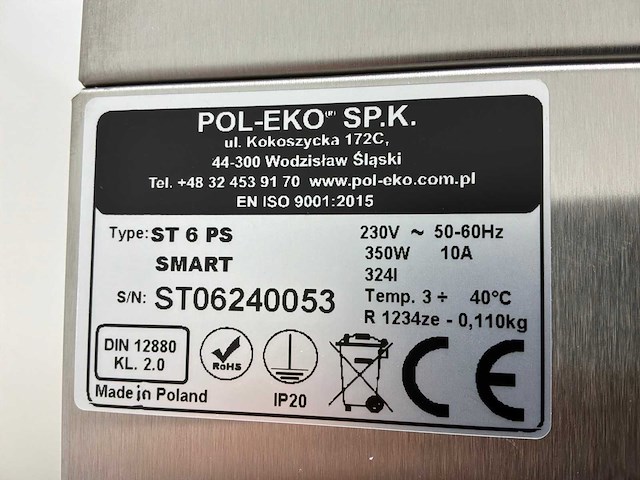 Pol-eko st 6 ps smart cooled laboratory incubator 2024 - afbeelding 5 van  5