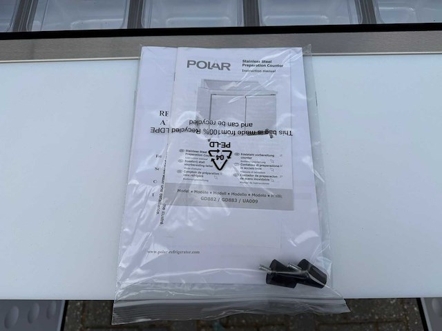 Polar - 2 deurs ongebruikt - koelwerkbank - afbeelding 5 van  5
