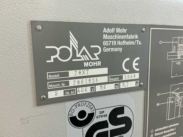 Polar - 78xt - snijmachine - afbeelding 9 van  11
