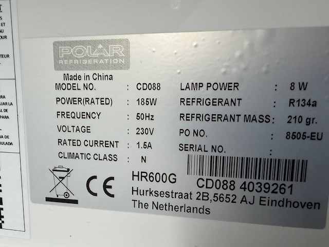 Polar - cd088 -glasdeurkoeling - afbeelding 6 van  8