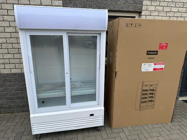Polar - schuifdeur ongebruikt - koelkast - afbeelding 1 van  5