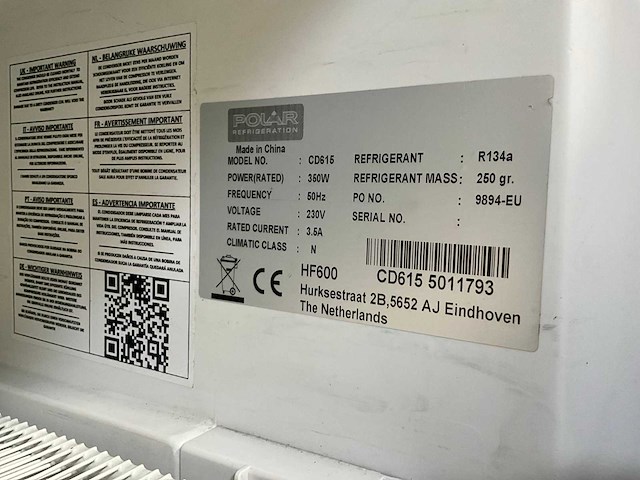 Polar cd 615 vrieskast - afbeelding 7 van  7