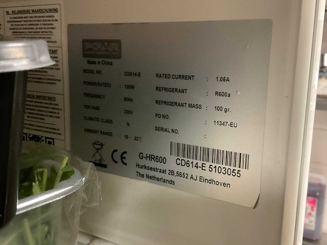 Polar cd614e koelkast - afbeelding 2 van  2